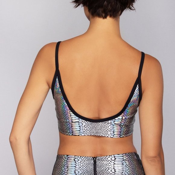 Poisonous Metallic Spaghetti Tank in Silver Cobra - Picture 2 of 2